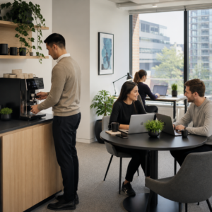 Hybrid work coffee solutions Melbourne